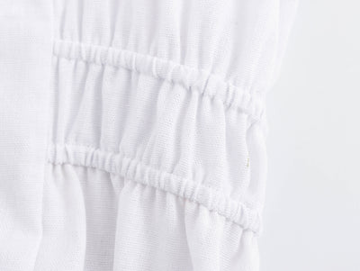 Vestido Camisero Midi de Lino Mezclado - Diseño Suelto y Versátil para Mujer - Image 10
