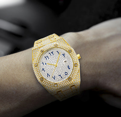 Reloj Hombre Resistente al Agua con Calendario y Cristales Brillantes - Image 6