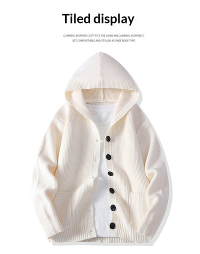Cardigan de Punto con Solapa para Hombre - Estilo Moderno y Versátil - Image 17