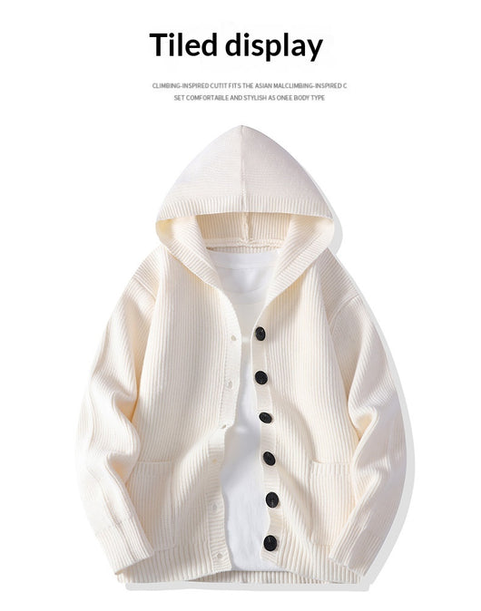 Cardigan de Punto con Solapa para Hombre - Estilo Moderno y Versátil - Image 17