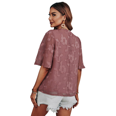 Blusa Suelta con Estampado en Chifón - Image 23