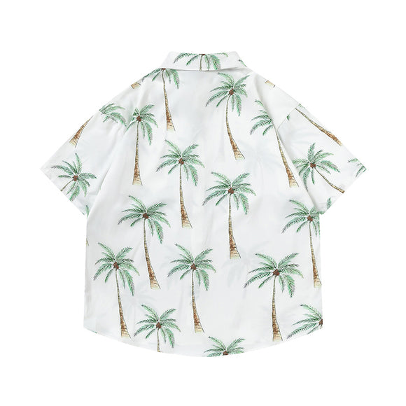 Camisa Hawaiana Suelta de Manga Corta para Hombre