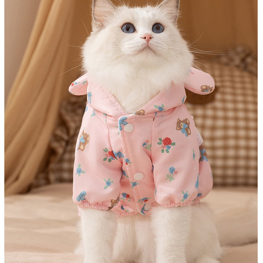 Abrigo Térmico para Gatos y Perros Pequeños - Diseño Osito con Forro Polar - Image 28
