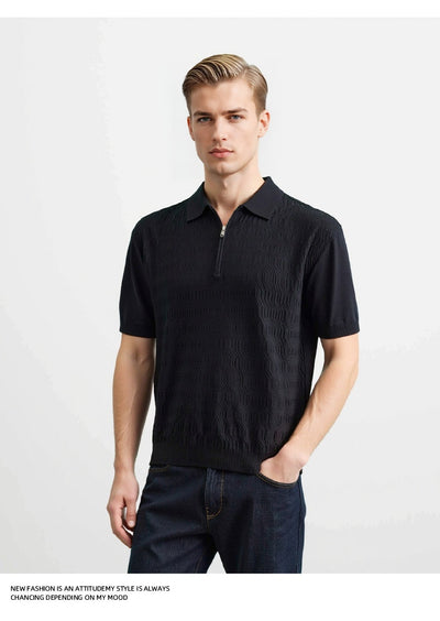 Polo Slim Fit con Textura Twist - Diseño Minimalista y Versátil - Image 15