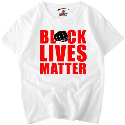 Camiseta de Algodón Negra Personalizable - Black Lives Matter - Image 3