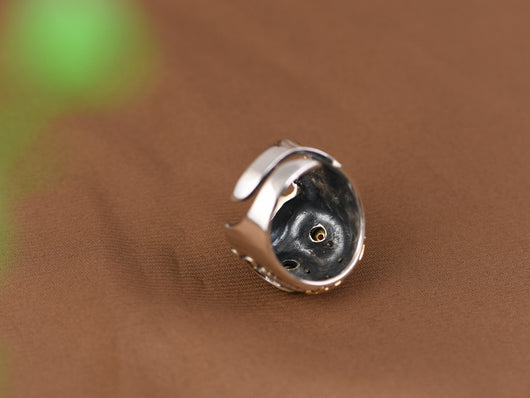 Anillo de Plata S925 Vintage Ajustable para Hombre - Image 11