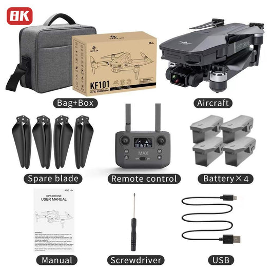 Dron con Cámara 4K, Estabilizador de 3 Ejes y Control Remoto Inteligente - Image 8