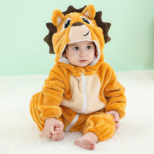 Pijama Enterizo de Franela con Diseño de Animales para Bebé - Image 12