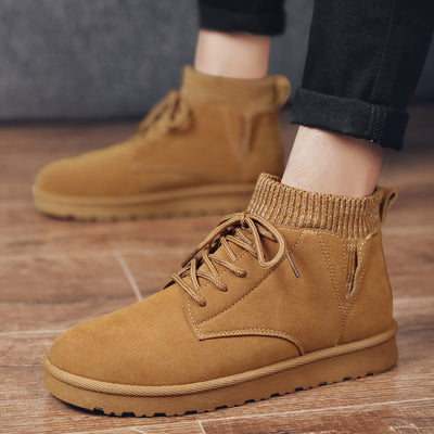 Botas Altas Acolchadas para Hombre - Zapatos de Algodón del Noreste - Image 9