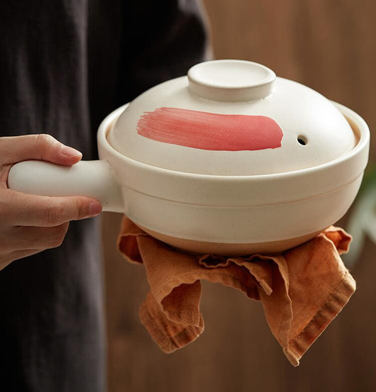 Cazuela Trompeta para Arroz en Olla de Barro Individual