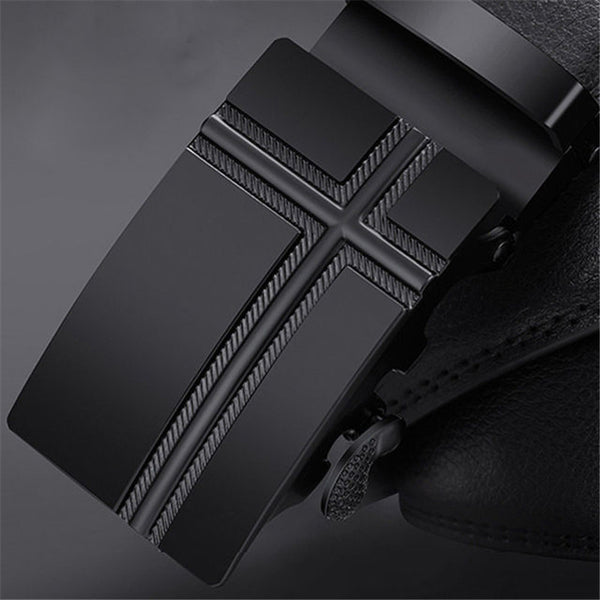 Cinturón Automático Negro Clásico para Hombre - Hebilla de Ajuste Rápido