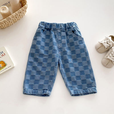 Pantalones Casuales a Cuadros para Niños - Estilo Versátil - Image 6