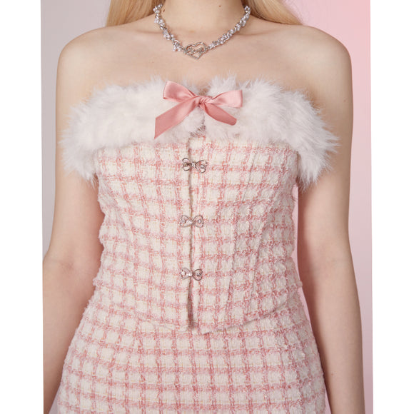 Conjunto Cardigan y Falda Elegante de Estilo Aromático