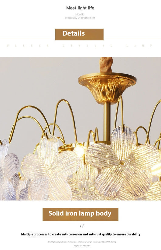 Lámparas de Cristal Coloreado Estilo Romántico Francés - Image 17
