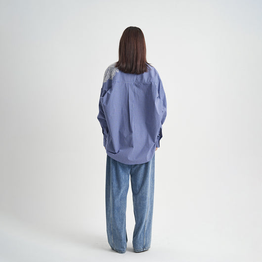 Jeans Rectos Talle Alto Desgastados para Mujer - Image 4
