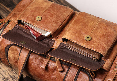 Bolsa de Viaje Retro en Cuero Nubuck - Image 7