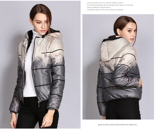 Abrigo de Invierno para Mujer con Plumón y Lunares - Image 14