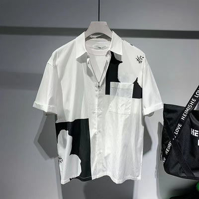 Camisa de Contraste Manga Corta para Hombre - Image 7