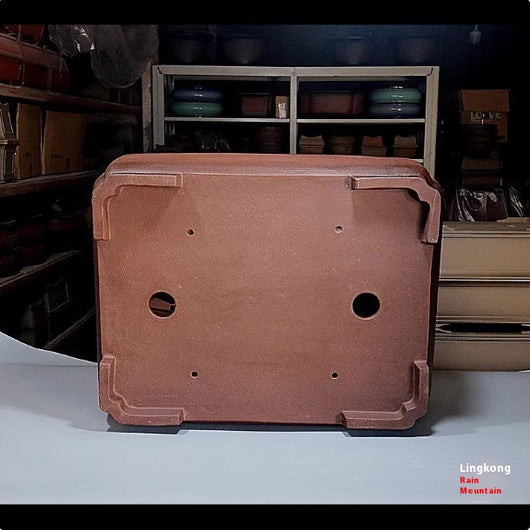 Maceta Rectangular Artesanal Estilo Antiguo para Bonsái - Diseño Exclusivo Hecho a Mano - Image 3
