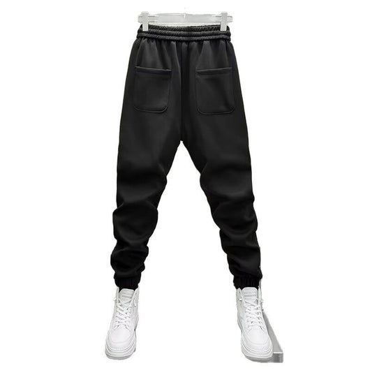 Pantalones Casuales Hombre Primavera-Verano con Rayas Verticales y Cintura Elástica - Image 5