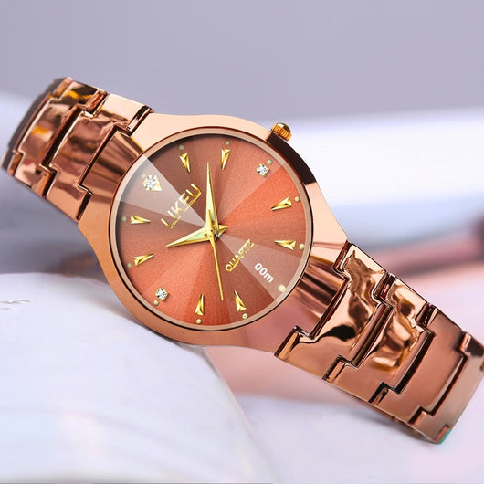 Reloj de Cuarzo Impermeable para Mujer de Temperamento Simple - Image 9