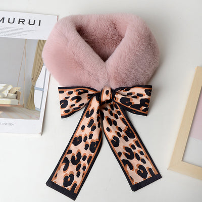 Pañuelo Estampado Leopardo Tono Sólido - Image 7