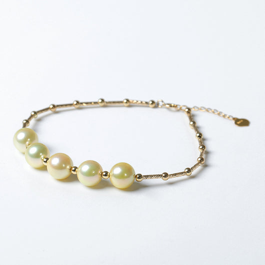 Pulsera de Perlas Dorado Claro Estilo Europeo y Americano - Image 4