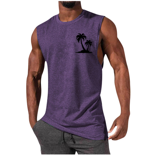 Camiseta Deportiva sin Mangas Hombre Suelta Verano - Image 11