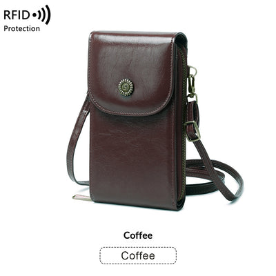 Funda Retro de Cuero Encerado con Protección Antimagnética - Image 10