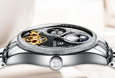 Reloj Automático Esqueleto de Acero Inoxidable Resistente al Agua - Image 18