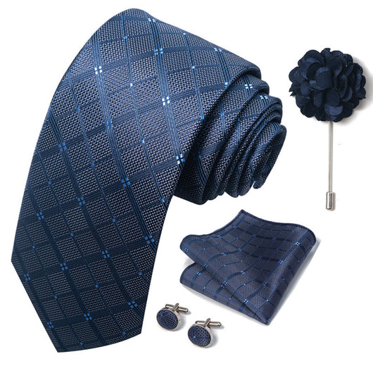 Combo Corbata, Traje y Pañuelo de Bolsillo para Hombre - Juego 8 - Image 103