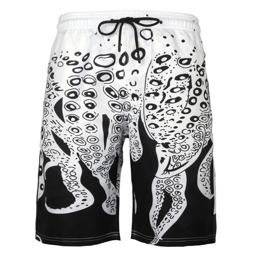 Pantalones de Playa Hombre Shorts Casuales Pulpo Talla Grande - Image 21