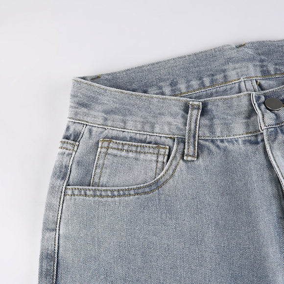 Women's Low-Rise Baggy Ripped Jeans