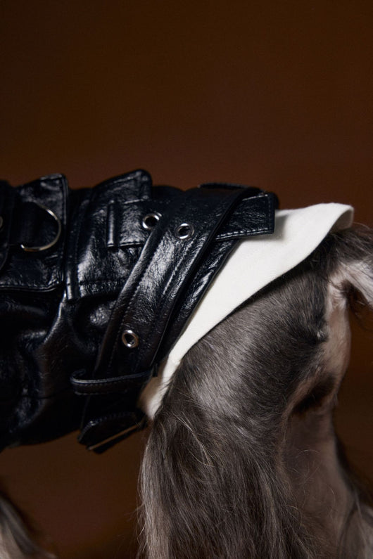 Chaleco de Cuero con Bolsillos de Carga - Diseño Industrial Estampado Mascotas - Image 20