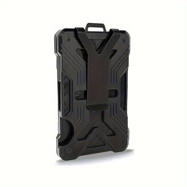 Cartera Minimalista con Rastreador AirTag - Portatarjetas de Fibra de Carbono para Hombre - Image 6