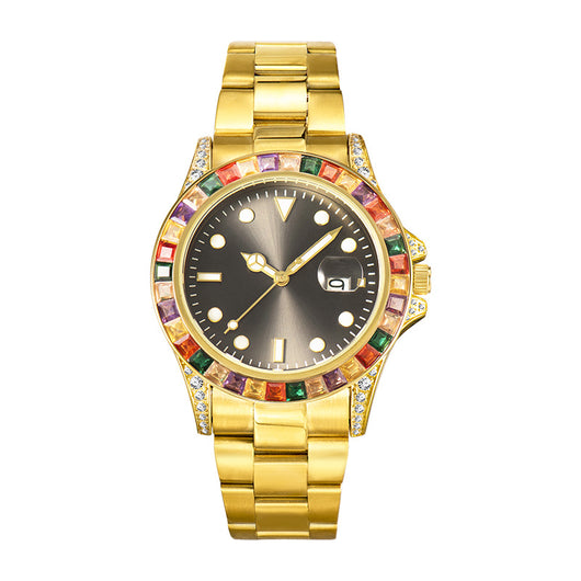 Reloj de Acero Inoxidable para Hombre con Diamantes y Esfera Luminosa - Image 23