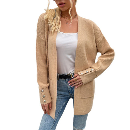 Cardigan Tejido Casual Mujer Largo Europeo - Image 9