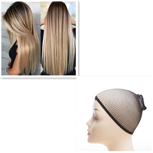 Peluca Larga Recta con Degradado de Color para Mujer - Image 6