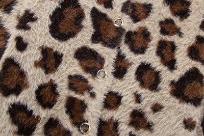 Abrigo Tejido Jacquard con Patrón Animal y Efecto Pelaje Artificial - Image 10