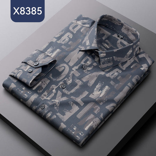 Camisa Estampada de Fibra de Bambú para Hombre - Image 8