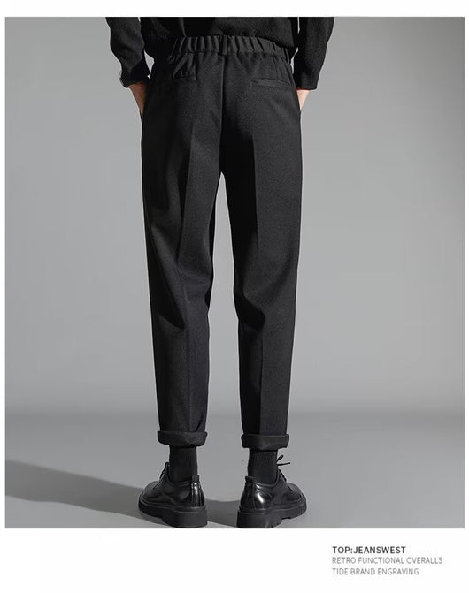 Pantalones Casuales Slim Fit en Lana para Hombre - Image 21