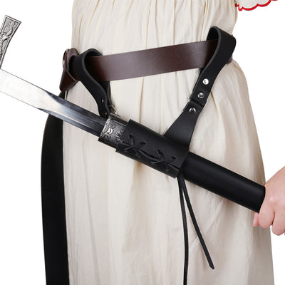 Cinturón Medieval Crusader con Espada Colgante en Cuero PU - Image 11