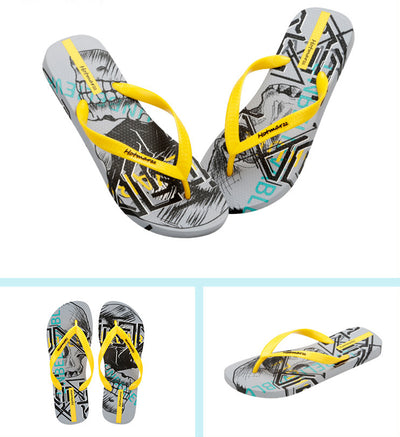 Chanclas Estampado Graffiti para Hombre - Sandalias Antideslizantes Playa Verano - Image 10