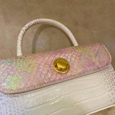 Bolso Cartera de Cuero Genuino con Patrón Pitón - Image 15