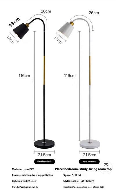 Lámpara de Pie Nórdica para Sala con Protección Visual - Image 15