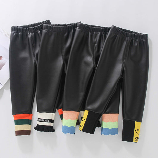 Pantalones de Cuero para Niña con Forro Térmico - Image 2