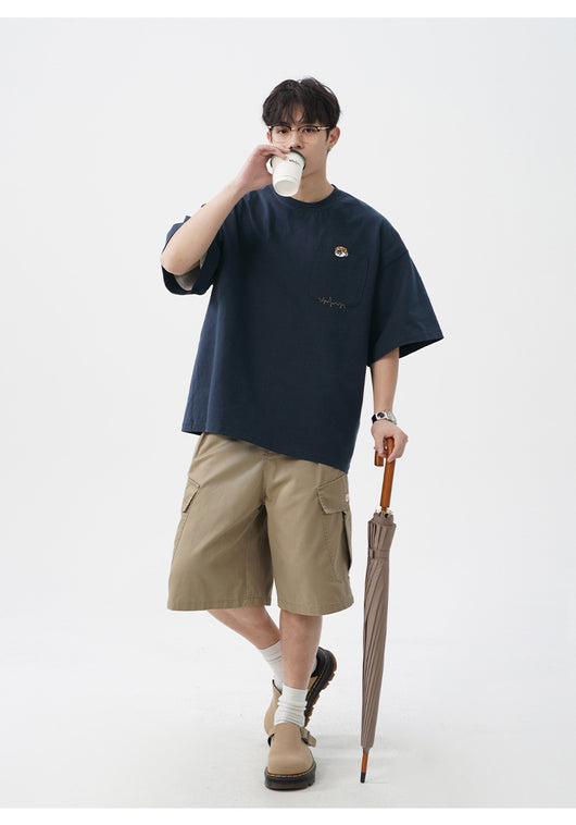 Camiseta de Algodón Puro con Diseño Bordado para Hombre - Image 20