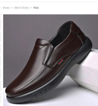 Zapatos de Cuero Casuales Talla Grande para Hombre - Image 13