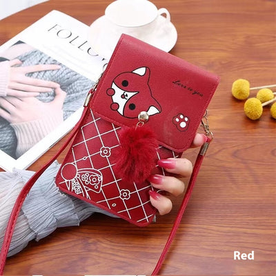 Bolsa Crossbody Vertical para Teléfono con Pantalla Táctil - Contraste para Mujer - Image 4