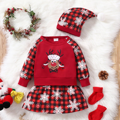 Body Bebé Algodón Manga Larga con Diseño Navideño Patchwork - Image 40